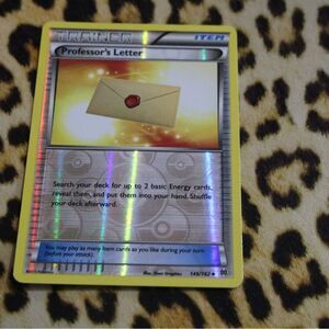 Professor's Letter 146/162 REV HOLO Pokemon Card